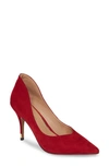 Linea Paolo Penrose Pump In Red Suede