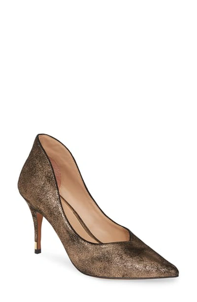 Linea Paolo Penrose Pump In Bronze Suede