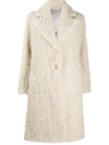 PINKO REVERSIBLE FAUX-SHEARLING COAT