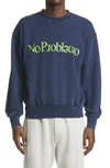 ARIES NO PROBLEMO GRAPHIC COTTON SWEATSHIRT,FRAR20002