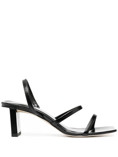 By Far Liu Slingback Sandals In Black