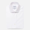LEDBURY MEN'S WHITE PENBROOKE WRINKLE FREE TWILL DRESS SHIRT COTTON,1W20BG-062-000-15-34