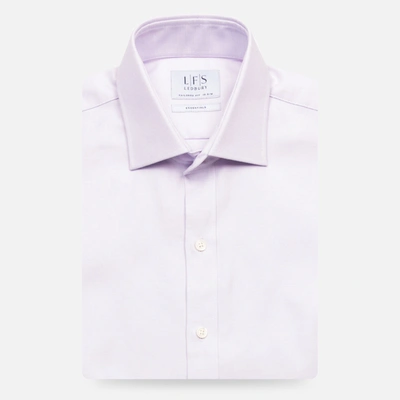 Ledbury Men's Lavender Breaburn Oxford Dress Shirt Lavender Purple Cotton