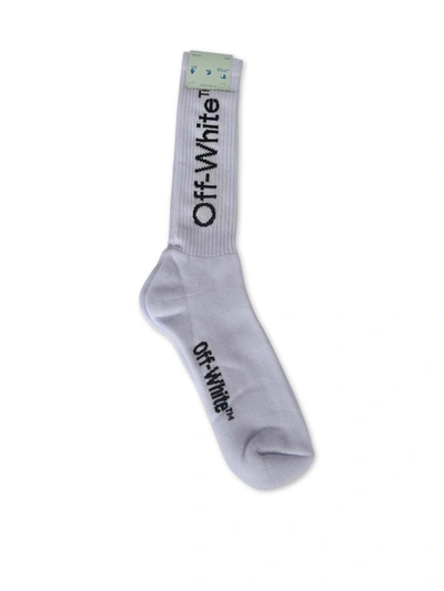 Off-white Diagonal Mid-length Socks In White