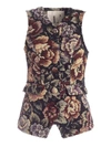 L'AUTRE CHOSE DAMASK FABRIC MULTICOLOR WAISTCOAT