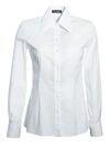 DOLCE & GABBANA MAXI COLLAR SHIRT IN WHITE