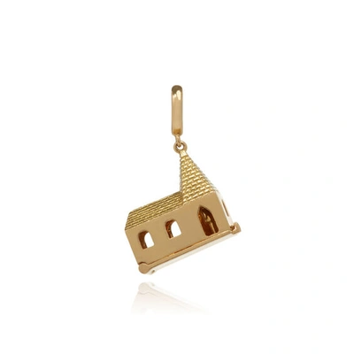 Annoushka X The Vampire's Wife 18ct Yellow Gold Church Charm Pendant