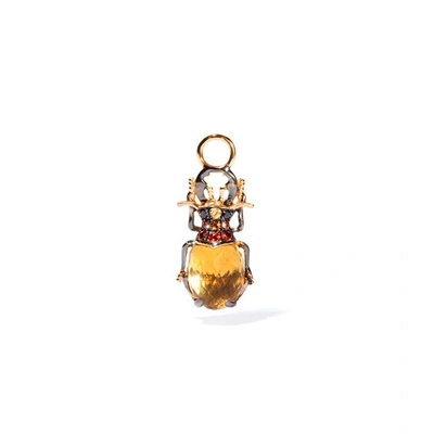 Annoushka 18ct Gold Mythology Citrine Beetle Single Earring Drop