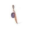 ANNOUSHKA 18CT ROSE GOLD AMETHYST OLIVE SEED CHARM PENDANT,028537
