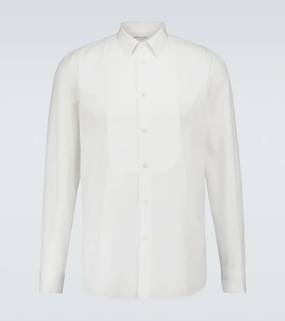 Saint Laurent Men's Long Sleeve Shirt Dress Shirt In White