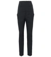Isabel Marant Padme High-rise Wool Slim-leg Trousers In Black