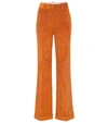 VICTORIA BECKHAM HIGH-RISE STRAIGHT CORDUROY trousers,P00493858