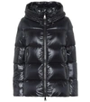 Moncler Seritte Hooded Shell-down Jacket In Black