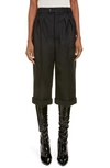 Saint Laurent Pinstripe Tailored Bermuda Shorts In Noir Blanc