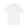 LACOSTE WHITE PIQUÉ COTTON POLO SHIRT,3917150