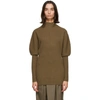 LOW CLASSIC KHAKI WOOL ASYMMETRIC jumper