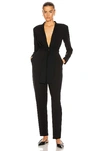 A.l.c Kieran Belted Crepe Jumpsuit In Black