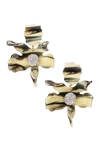 LELE SADOUGHI CRYSTAL LILY EARRINGS,LSLD-WL48