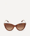 Victoria Beckham 53mm Gradient Cat Eye Sunglasses In Caramel