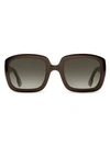 Dior 54mm Square Sunglasses In Grey