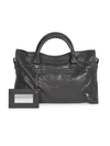 Balenciaga Women's Medium Classic City Leather Satchel In Dark Grey