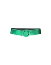 ATTICO THE ATTICO WOMAN BELT GREEN SIZE 32 SOFT LEATHER