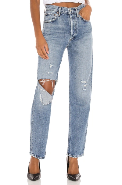 Agolde 90's Pinch Waist High Rise Straight Leg Jeans In Lineup
