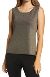 MING WANG SHIMMER KNIT TANK,M8577B