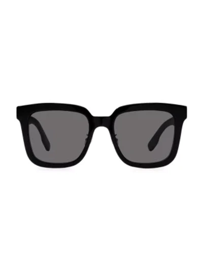 Kenzo 52mm Square Plastic Sunglasses In Shiny Black/smoke