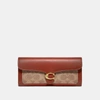 COACH TABBY LONG WALLET IN COLORBLOCK SIGNATURE CANVAS,C0155 B4NQ4