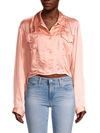 ALL THINGS MOCHI LONG-SLEEVE CROPPED SHIRT,0400013061031