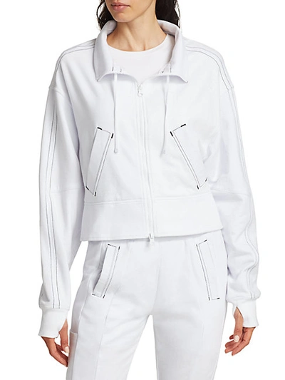 Blanc Noir Yolo Topstitched Jacket In Black