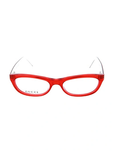 Gucci Girl's 46mm Oval Optical Glasses In Red