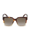 GIVENCHY 53MM OVERSIZED SQUARE SUNGLASSES,0400013151112