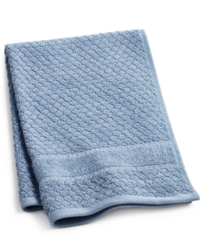 Caro Home Isadora Cotton 16" X 26" Hand Towel Bedding In Medium Blue