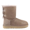 Ugg Bailey Bow Shearling Boot In Taupe