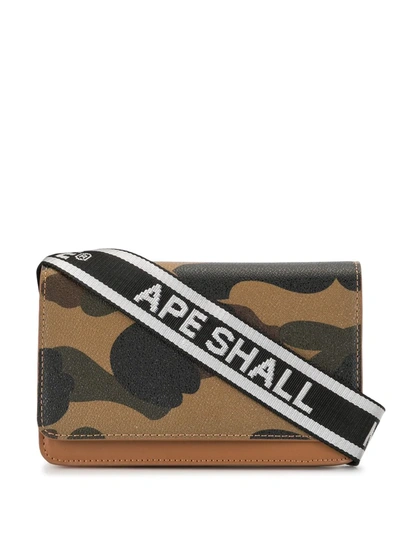 A Bathing Ape 1st Camo Shoulder Bag In Black