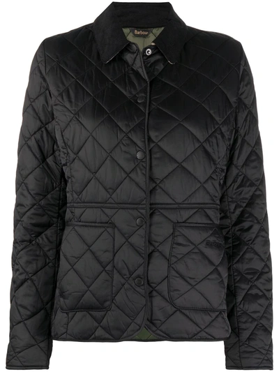 Barbour Quilted Fitted Jacket In 黑色