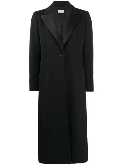 Alberto Biani Single-breasted Wool Coat In Black