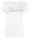 DONDUP RHINESTONE LOGO SLIM-FIT T-SHIRT