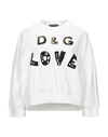 Dolce & Gabbana Sweatshirts In White