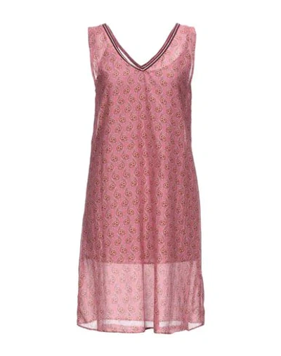Twinset Short Dresses In Pastel Pink