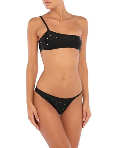 Gcds Embellished One-shoulder Bikini In Black