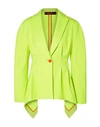 SIES MARJAN SIES MARJAN WOMAN BLAZER ACID GREEN SIZE 2 POLYESTER, VISCOSE, ELASTANE,49598202PI 2