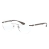 Ray Ban Rb8766 Eyeglasses Sand Brown Frame Clear Lenses 51-23 In Sand Brown