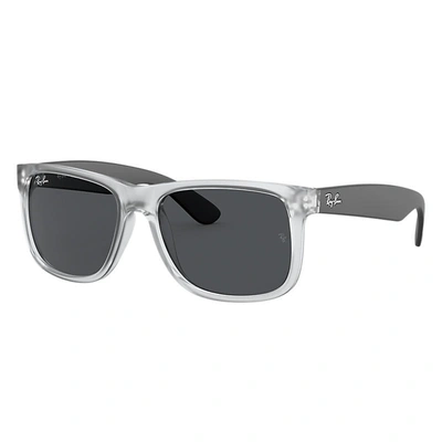 Ray Ban Justin Color Mix Sunglasses Black Frame Grey Lenses 54-16