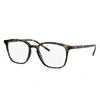 Ray Ban Rb7185 Eyeglasses Tortoise Frame Clear Lenses Polarized 50-18 In Tortoise