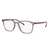 Ray Ban Rb7185 Eyeglasses Bordeaux Frame Clear Lenses Polarized 50-18 In Bordeaux