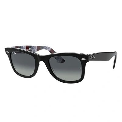 Ray Ban Original Wayfarer Color Mix Light Grey Gradient Unisex Sunglasses Rb2140 13183a 50 In Black