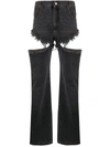 TELFAR CUT-OUT BOYFRIEND JEANS